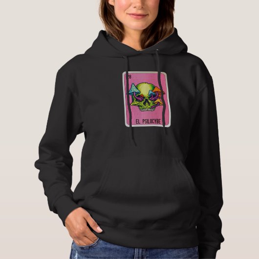 El Psilocybe Mexican Slang Lottery Bingo Cards Hoodie (Voorkant)