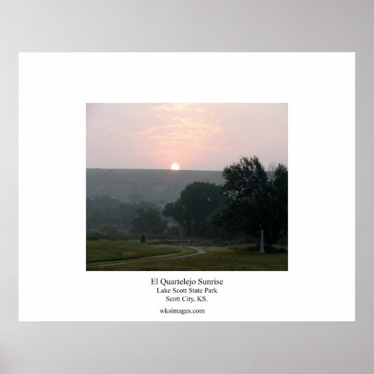 El Quartelejo Sunrise Poster (Voorkant)