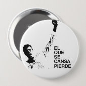 EL QUE SE CANSA PIERDE RONDE BUTTON 4,0 CM (Voorkant /achterkant)
