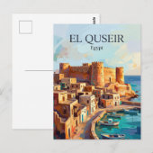 El Quseir Egypte Briefkaart (Voorkant / Achterkant)