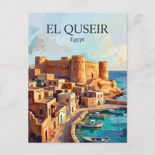 El Quseir Egypte Briefkaart (Voorkant)