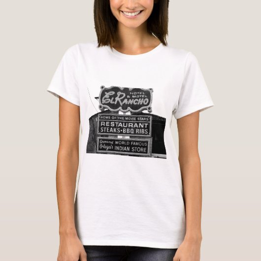 El Rancho Hotel Sign T-shirt (Voorkant)