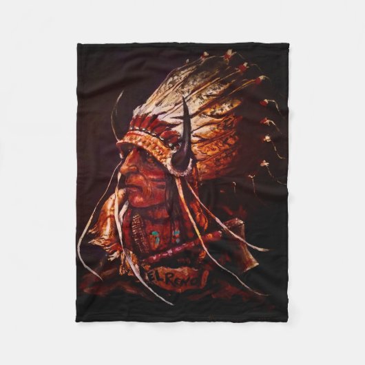 "El Reno Chief" Fleece Blanket (Voorkant)