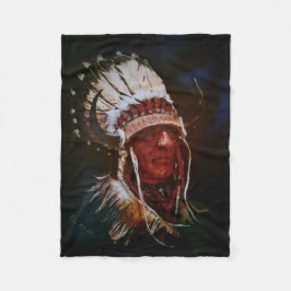 "El Reno Chief" Fleece Blanket Deken