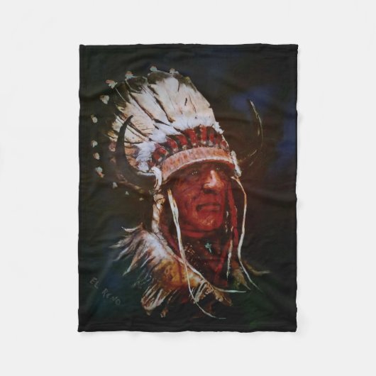 "El Reno Chief" Fleece Blanket Deken (Voorkant)