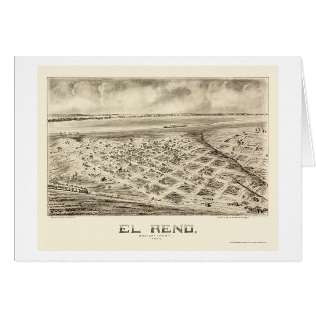 El Reno, OK Panorama - 1891 (Voorkant Horizontaal)