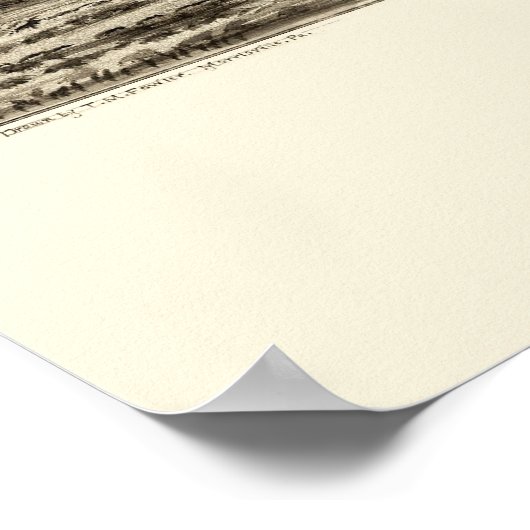 El Reno, OK Panorama - 1891 Poster (Hoek)