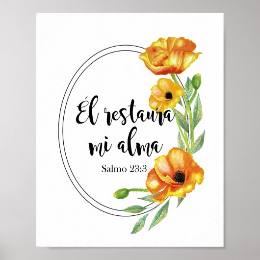 El restaura mi alma Póster Poster (Voorkant)