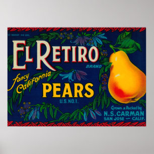 El Retiro Paar-label Poster