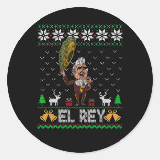 El Rey de Mexico Vicente Fernandez Mexicaanse lege Ronde Sticker