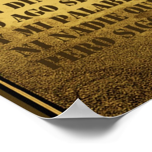 El Rey Poster (Hoek)