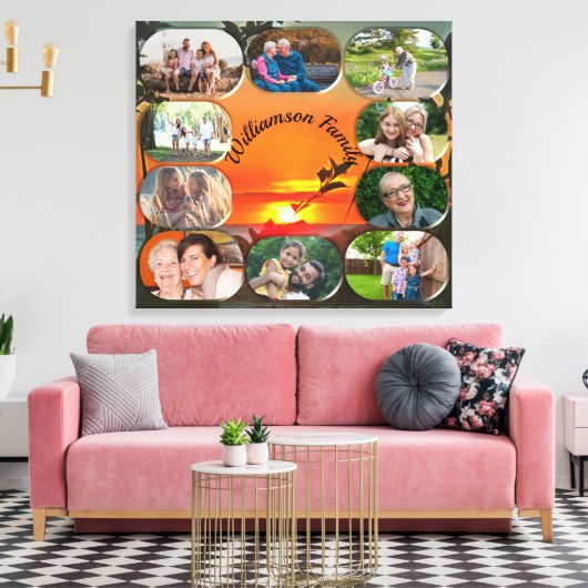 El Rio Pitillal Family Collage 2009 Canvas Print (Insitu (Woonkamer))