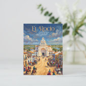 El Rocío dorp Spanje Briefkaart (Staand voorkant)