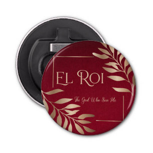 El Roi 3 (Ruby/Gold) Button Flesopener