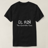 EL Roi De God die Hebreeuws Christelijke Jezus Bib T-shirt (Design voorkant)