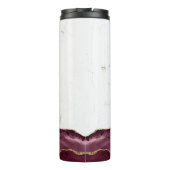 El Roi de God die me het Rode marmer Monogram ziet Thermosbeker (Achterkant)