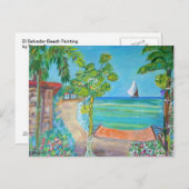El Salvador Beach Painting - Briefkaart (Voorkant / Achterkant)