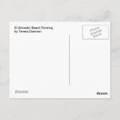 El Salvador Beach Painting - Briefkaart (Achterkant)