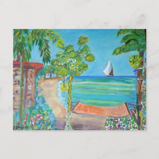 El Salvador Beach Painting - Briefkaart (Voorkant)