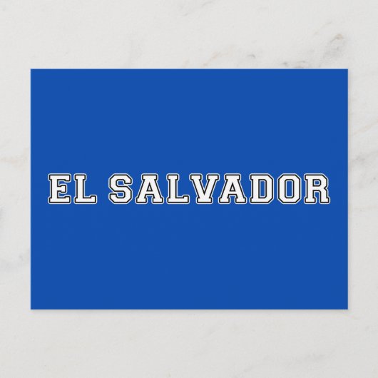 El Salvador Briefkaart (Voorkant)