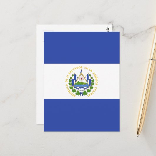 El Salvador Briefkaart (Voorkant / Achterkant in situ)