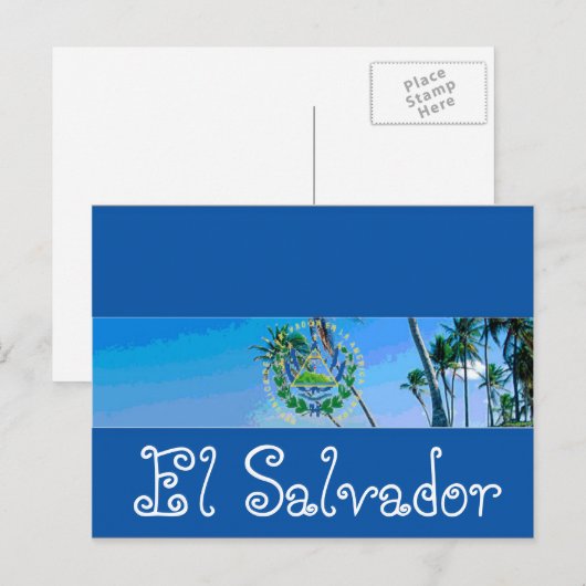 El Salvador Briefkaart (Voorkant / Achterkant)