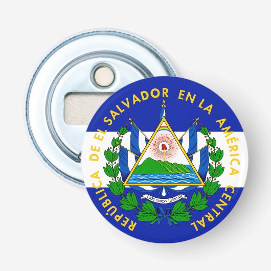 El Salvador Button Flesopener (Voorkant)