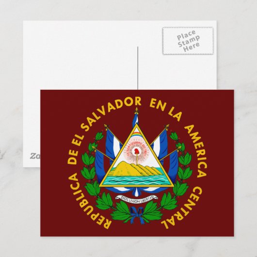 El Salvador COA Briefkaart (Voorkant / Achterkant)