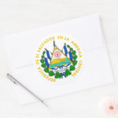 El Salvador COA Ronde Sticker (Envelop)