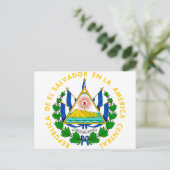 El Salvador Coat of arms SV Briefkaart (Staand voorkant)