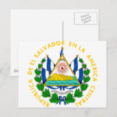El Salvador Coat of arms SV Briefkaart (Voorkant / Achterkant)
