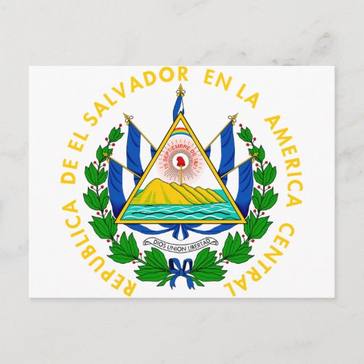 El Salvador Coat of arms SV Briefkaart (Voorkant)