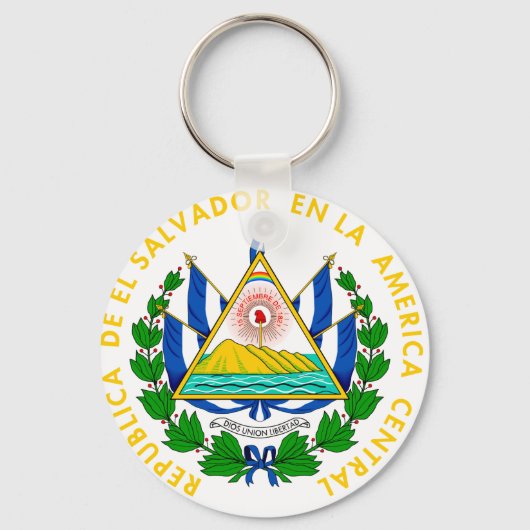 El Salvador Coat of arms SV Sleutelhanger (Voorkant)