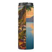 El Salvador | Coatepeque Lake Travel Retro Thermosbeker (Achterkant)