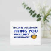 El Salvador Design Briefkaart (Staand voorkant)