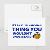 El Salvador Design Briefkaart (Voorkant / Achterkant)