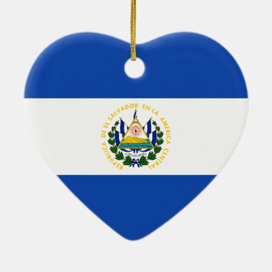 El Salvador, El Salvador Keramisch Ornament (Achterkant)