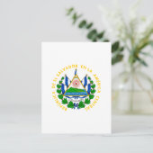 El Salvador - embleem/vlag/wapen/symbool Briefkaart (Staand voorkant)