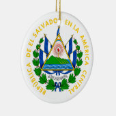El Salvador - embleem/vlag/wapen/symbool Keramisch Ornament (Rechts)
