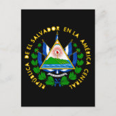 el salvador emblem briefkaart (Voorkant)