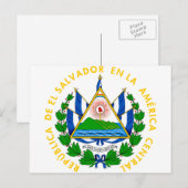 el salvador emblem briefkaart (Voorkant / Achterkant)