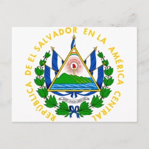 el salvador emblem briefkaart
