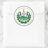 el salvador emblem classic round sticker (Tas)
