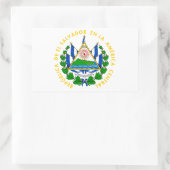 El Salvador - emblem/flag/coat of arms/symbol Rechthoekige Sticker (Tas)