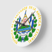 El Salvador - emblem/flag/coat of arms/symbol Ronde Klok (Hoek)