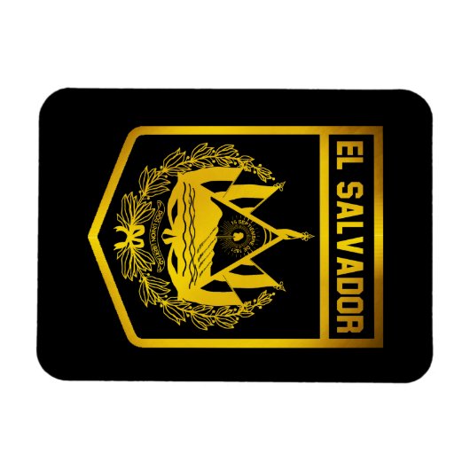 El Salvador Emblem Magneet (Horizontaal)