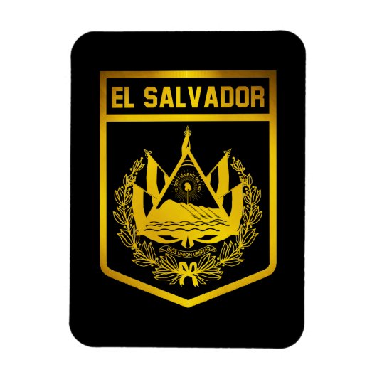 El Salvador Emblem Magneet (Verticaal)