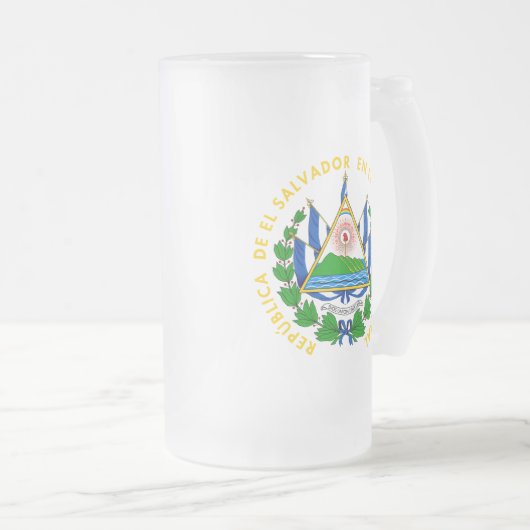 el salvador emblem matglas bierpul (Voorkant rechts)