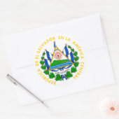 el salvador emblem ronde sticker (Envelop)