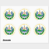 el salvador emblem ronde sticker (Vel)